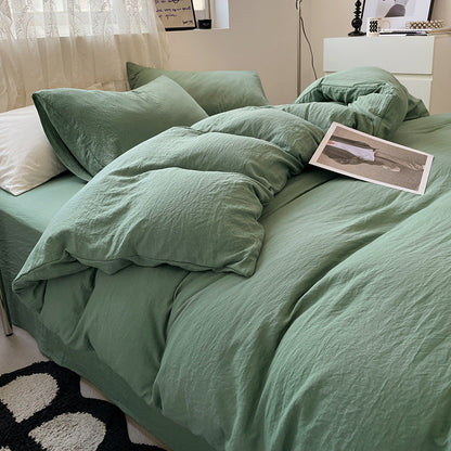 Washed Cotton Bedding Set (4PCS)