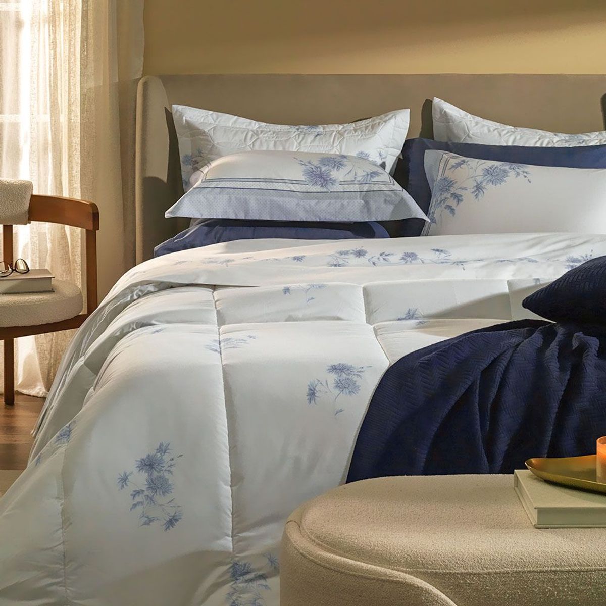 Mavie Double Bed Sheet Set – 200 Thread Count – 100% Cotton