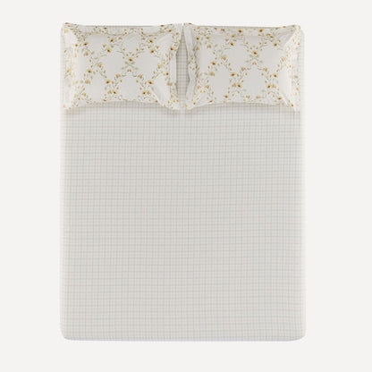 Florata Fitted Sheet and Pillowcases – 200 Thread Count