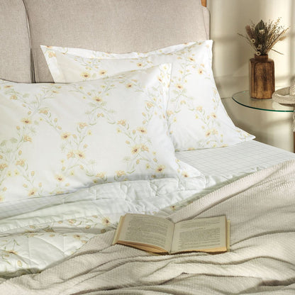 Florata Fitted Sheet and Pillowcases – 200 Thread Count