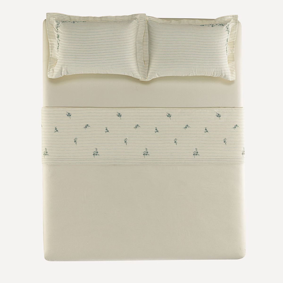 Elise Queen Bed Sheet Set – 200 Thread Count – Embroidered