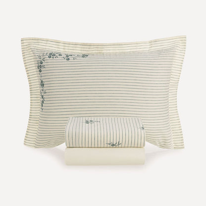 Elise Queen Bed Sheet Set – 200 Thread Count – Embroidered