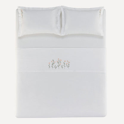Briana Queen Bed Sheet Set – 200 Thread Count – 100% Cotton – Embroidered
