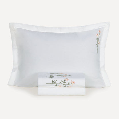 Briana Queen Bed Sheet Set – 200 Thread Count – 100% Cotton – Embroidered