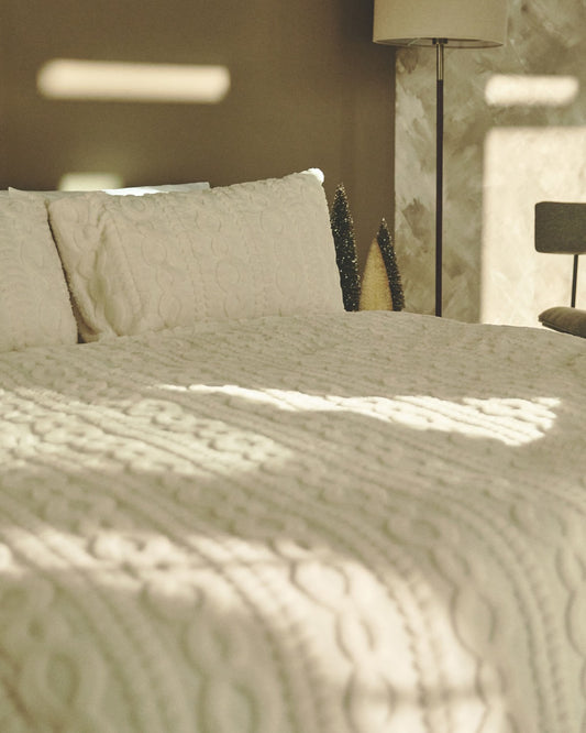 Cable Knit Fleece Duvet Set