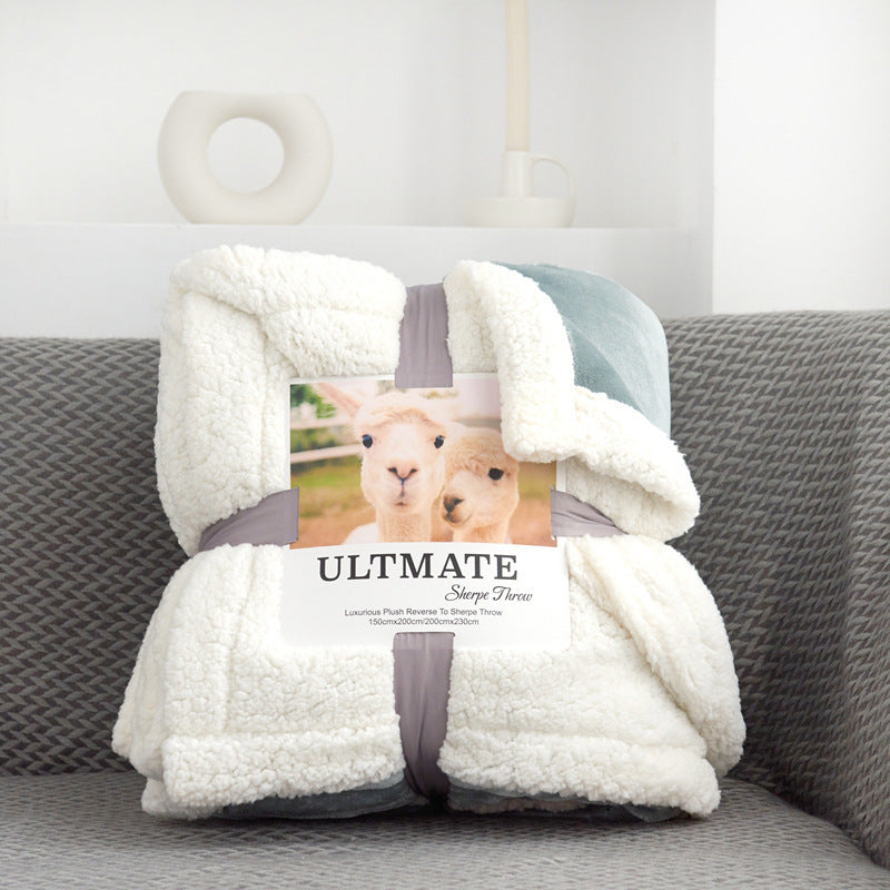 Double Layer Sherpa Fleece Blanket