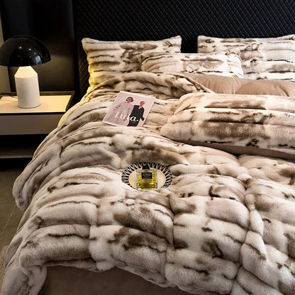 Velvet Bedding Set - Faux Fur Ultra Soft (4PCS)