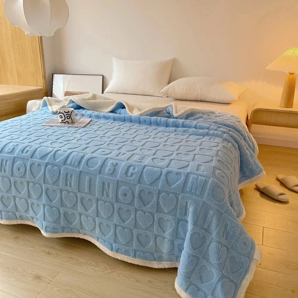 Heart Hug Sherpa Blanket