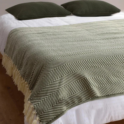 Chevron Throw Blanket with Fringe