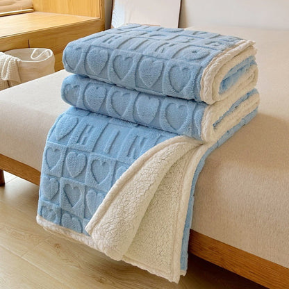 Heart Hug Sherpa Blanket
