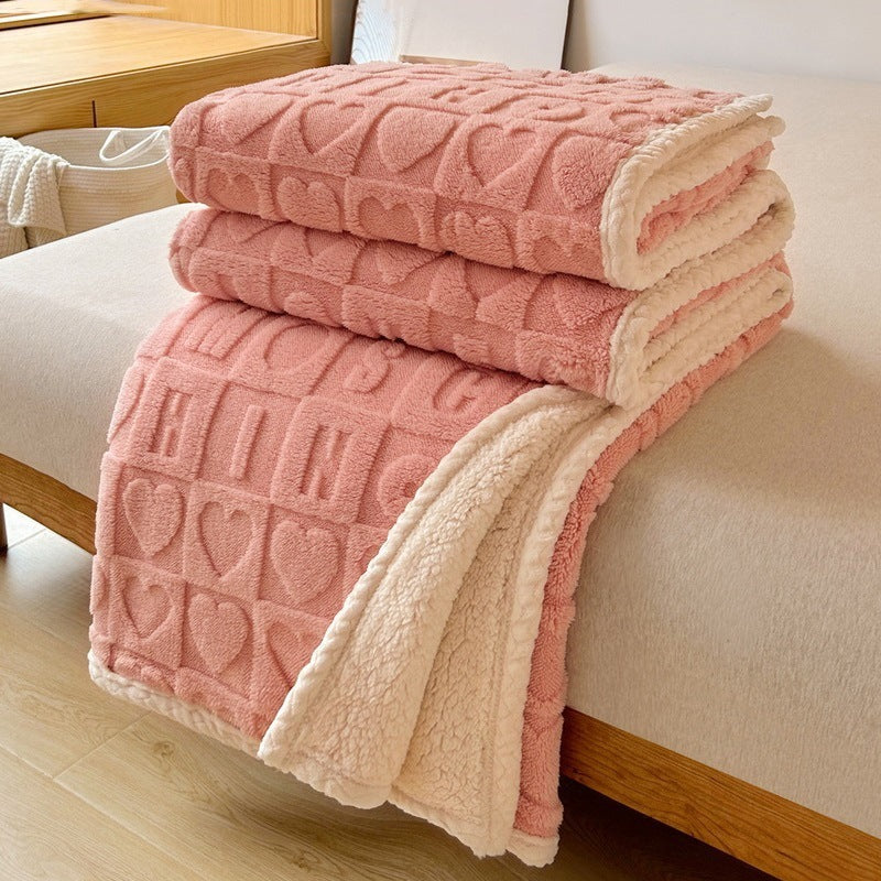 Heart Hug Sherpa Blanket