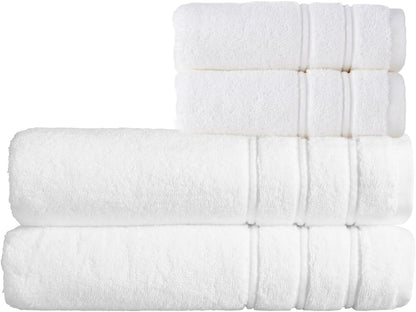 Christy Antalya Large Bath Towels | Set of 6 | 100% Turkish Cotton | 600GSM | Soft Plush Luxury Towel Set | 2 Bath Towels 2 Hand Towels 2 Face Cloths | Quick Dry | Denim Blue