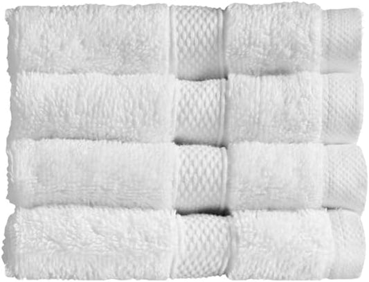 Christy Refresh Bathroom Towel Set | Set of 4 | 2 Bath 2 Hand | Quick Dry | Gentle Pastel Tones | Soft Absorbent Shower Towels | 100% Cotton 550GSM | Driftwood Brown