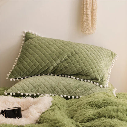 Velvet Duvet Cover - 4 Piece Bedding Set