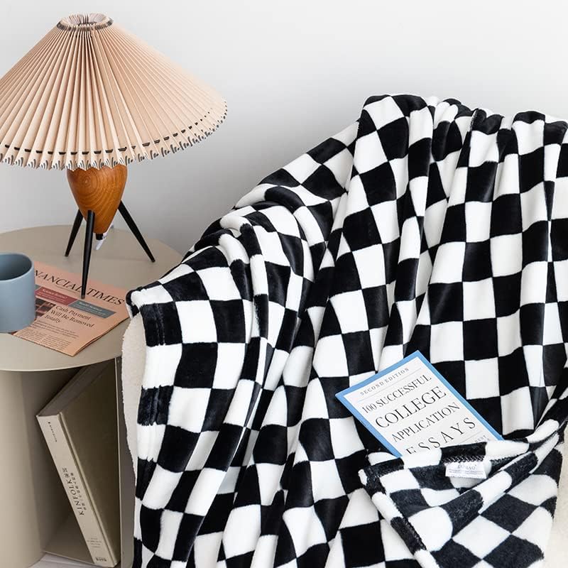 Checkered Flannel Throw Blanket