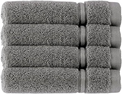 Christy Antalya Large Bath Towels | Set of 6 | 100% Turkish Cotton | 600GSM | Soft Plush Luxury Towel Set | 2 Bath Towels 2 Hand Towels 2 Face Cloths | Quick Dry | Denim Blue