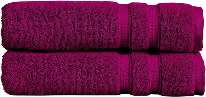 Christy Chroma Bath Towel Set | Set of 6 | 2 Bath 2 Hand 2 Face | Highly Absorbent Heavyweight 675GSM | Bold and Bright | Soft Smooth Shower Towels | 100% Cotton | Sustainably Made | Ash Grey