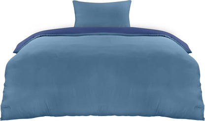 Utopia Bedding Duvet Cover Double - Soft Microfibre Polyester - Bedding Quilt Cover Set, with Pillow cases (Grey)