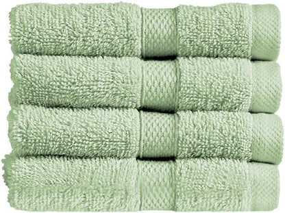 Christy Refresh Bathroom Towel Set | Set of 4 | 2 Bath 2 Hand | Quick Dry | Gentle Pastel Tones | Soft Absorbent Shower Towels | 100% Cotton 550GSM | Driftwood Brown
