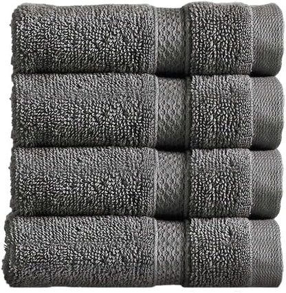 Christy Chroma Bath Towel Set | Set of 6 | 2 Bath 2 Hand 2 Face | Highly Absorbent Heavyweight 675GSM | Bold and Bright | Soft Smooth Shower Towels | 100% Cotton | Sustainably Made | Ash Grey