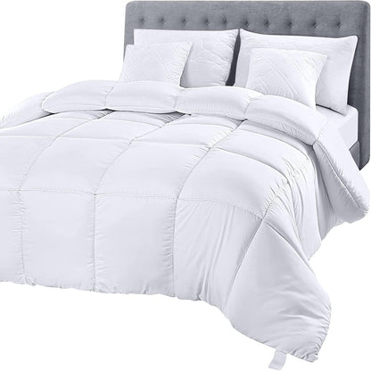 Utopia Bedding Duvet Double,10.5 Tog coverless Duvet with Corner Tabs, Box Stitched Quilt (Double, Grey)