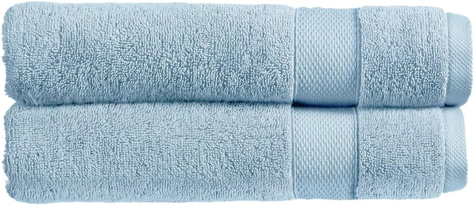 Christy Refresh Bathroom Towel Set | Set of 4 | 2 Bath 2 Hand | Quick Dry | Gentle Pastel Tones | Soft Absorbent Shower Towels | 100% Cotton 550GSM | Driftwood Brown