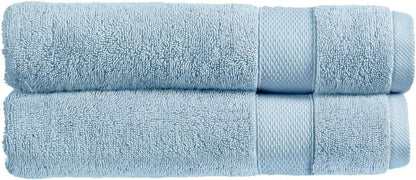 Christy Refresh Bathroom Towel Set | Set of 4 | 2 Bath 2 Hand | Quick Dry | Gentle Pastel Tones | Soft Absorbent Shower Towels | 100% Cotton 550GSM | Driftwood Brown