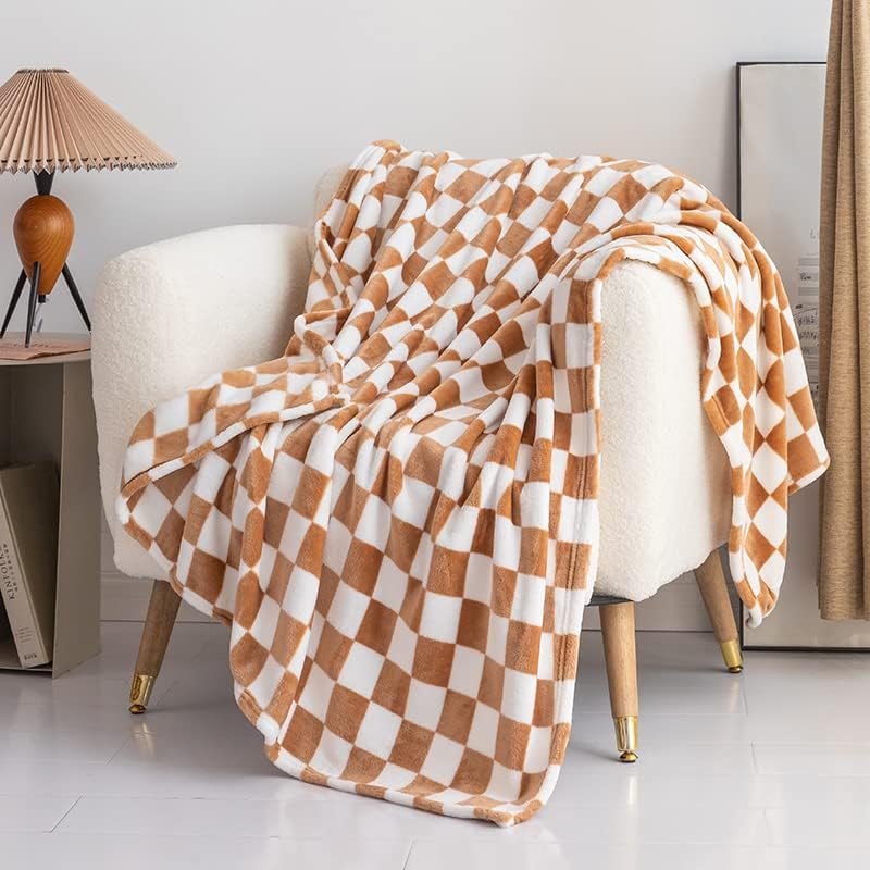 Checkered Flannel Throw Blanket
