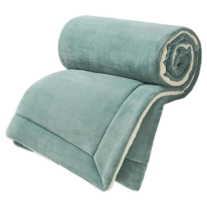 Sherpa Flannel Throw Blanket