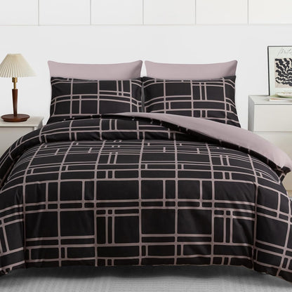 Pamposh Double Duvet Set Premium Brushed Microfiber Duvet Cover Double Ultrasoft Hypoallergenic Duvet Double Cover Set Non Iron Luxury Bedding Sets With Zipper Closure