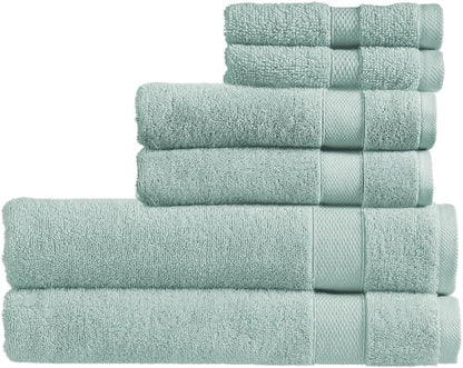 Christy Refresh Bathroom Towel Set | Set of 4 | 2 Bath 2 Hand | Quick Dry | Gentle Pastel Tones | Soft Absorbent Shower Towels | 100% Cotton 550GSM | Driftwood Brown