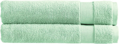 Christy Refresh Bathroom Towel Set | Set of 4 | 2 Bath 2 Hand | Quick Dry | Gentle Pastel Tones | Soft Absorbent Shower Towels | 100% Cotton 550GSM | Driftwood Brown