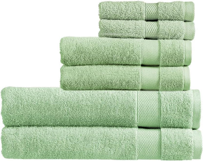 Christy Refresh Bathroom Towel Set | Set of 4 | 2 Bath 2 Hand | Quick Dry | Gentle Pastel Tones | Soft Absorbent Shower Towels | 100% Cotton 550GSM | Driftwood Brown