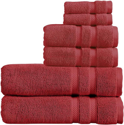 Christy Chroma Bath Towel Set | Set of 6 | 2 Bath 2 Hand 2 Face | Highly Absorbent Heavyweight 675GSM | Bold and Bright | Soft Smooth Shower Towels | 100% Cotton | Sustainably Made | Ash Grey