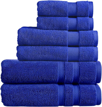 Christy Chroma Bath Towel Set | Set of 6 | 2 Bath 2 Hand 2 Face | Highly Absorbent Heavyweight 675GSM | Bold and Bright | Soft Smooth Shower Towels | 100% Cotton | Sustainably Made | Ash Grey