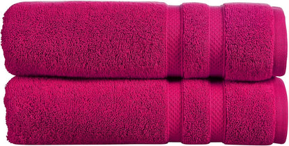 Christy Chroma Bath Towel Set | Set of 6 | 2 Bath 2 Hand 2 Face | Highly Absorbent Heavyweight 675GSM | Bold and Bright | Soft Smooth Shower Towels | 100% Cotton | Sustainably Made | Ash Grey