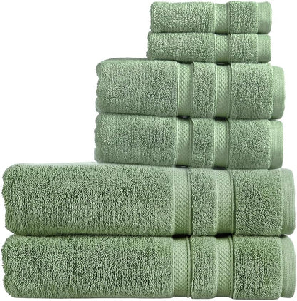 Christy Chroma Bath Towel Set | Set of 6 | 2 Bath 2 Hand 2 Face | Highly Absorbent Heavyweight 675GSM | Bold and Bright | Soft Smooth Shower Towels | 100% Cotton | Sustainably Made | Ash Grey