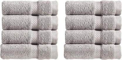 Christy Chroma Bath Towel Set | Set of 6 | 2 Bath 2 Hand 2 Face | Highly Absorbent Heavyweight 675GSM | Bold and Bright | Soft Smooth Shower Towels | 100% Cotton | Sustainably Made | Ash Grey
