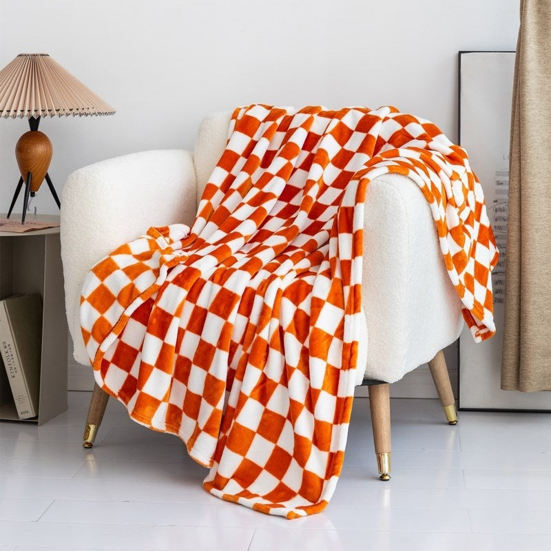 Checkered Flannel Throw Blanket