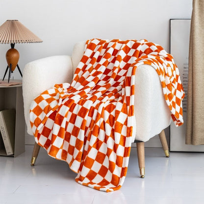 Checkered Flannel Throw Blanket