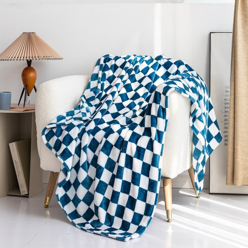 Checkered Flannel Throw Blanket