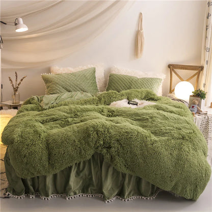 Velvet Duvet Cover - 4 Piece Bedding Set