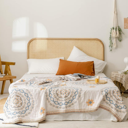 Mandala Cotton Throw Blanket