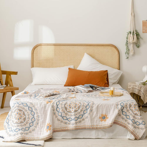 Mandala Cotton Throw Blanket