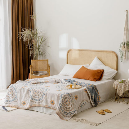 Mandala Cotton Throw Blanket