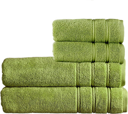 Christy Antalya Large Bath Towels | Set of 6 | 100% Turkish Cotton | 600GSM | Soft Plush Luxury Towel Set | 2 Bath Towels 2 Hand Towels 2 Face Cloths | Quick Dry | Denim Blue