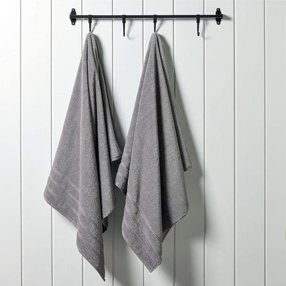 Christy Antalya Large Bath Towels | Set of 6 | 100% Turkish Cotton | 600GSM | Soft Plush Luxury Towel Set | 2 Bath Towels 2 Hand Towels 2 Face Cloths | Quick Dry | Denim Blue