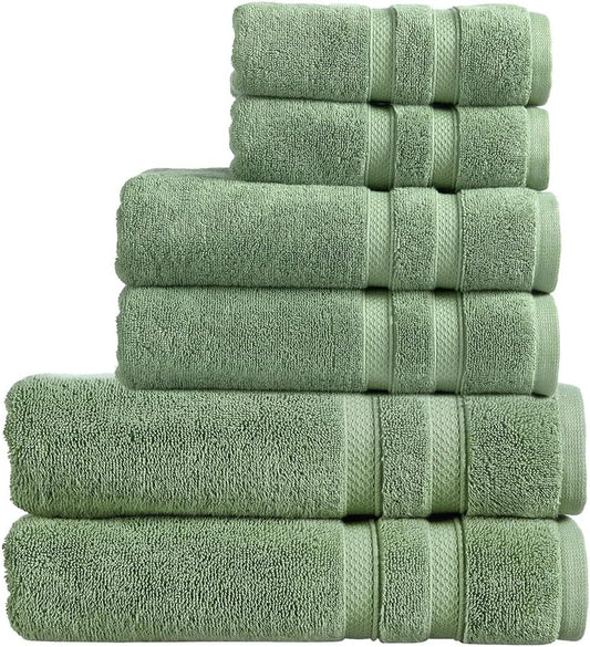 Christy Chroma Bath Towel Set | Set of 6 | 2 Bath 2 Hand 2 Face | Highly Absorbent Heavyweight 675GSM | Bold and Bright | Soft Smooth Shower Towels | 100% Cotton | Sustainably Made | Ash Grey