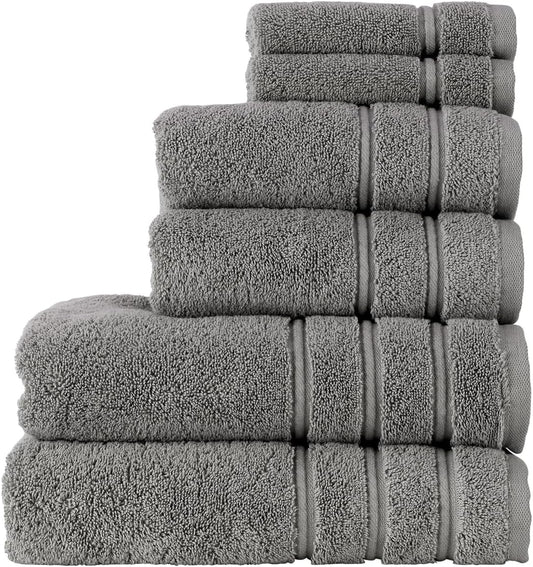 Christy Antalya Large Bath Towels | 100% Turkish Cotton | 600GSM | Soft Plush Luxury Towel Set | Quick Dry | Denim Blue