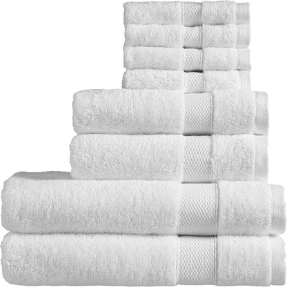 Christy Refresh Bathroom Towel Set | Set of 4 | 2 Bath 2 Hand | Quick Dry | Gentle Pastel Tones | Soft Absorbent Shower Towels | 100% Cotton 550GSM | Driftwood Brown
